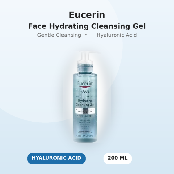 Eucerin Face Hydrating Cleansing Gel (200 ml)