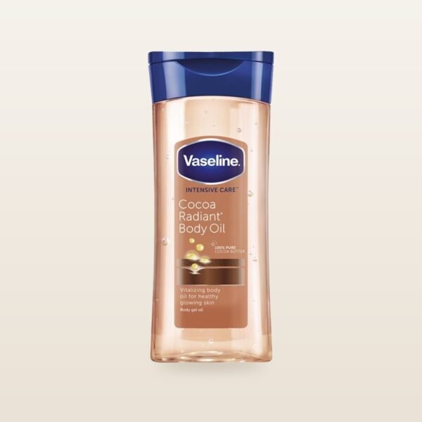 Vaseline Cocoa Radiant Vitalizing Body Oil — 100% Pure Cocoa Butter (200 ml)