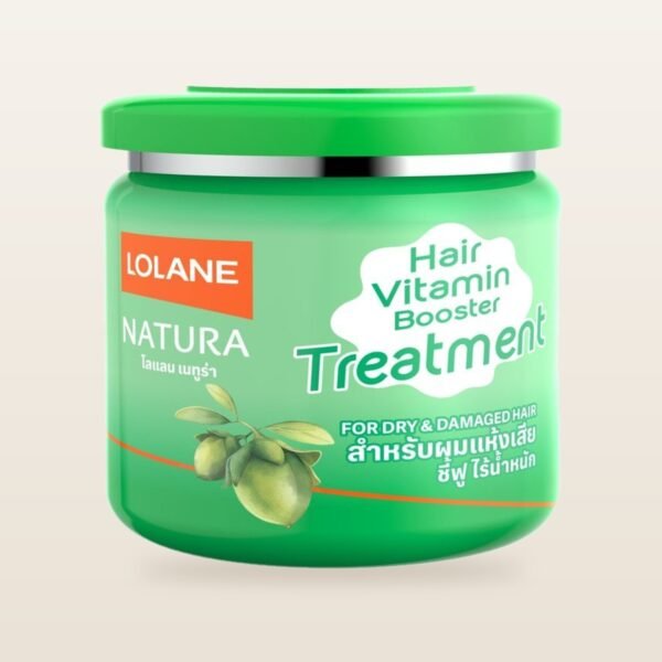 Lolane Natura Hair Treatment for Dry & Damaged — Jojoba Oil & Silk Protein + Biotin (500 g)