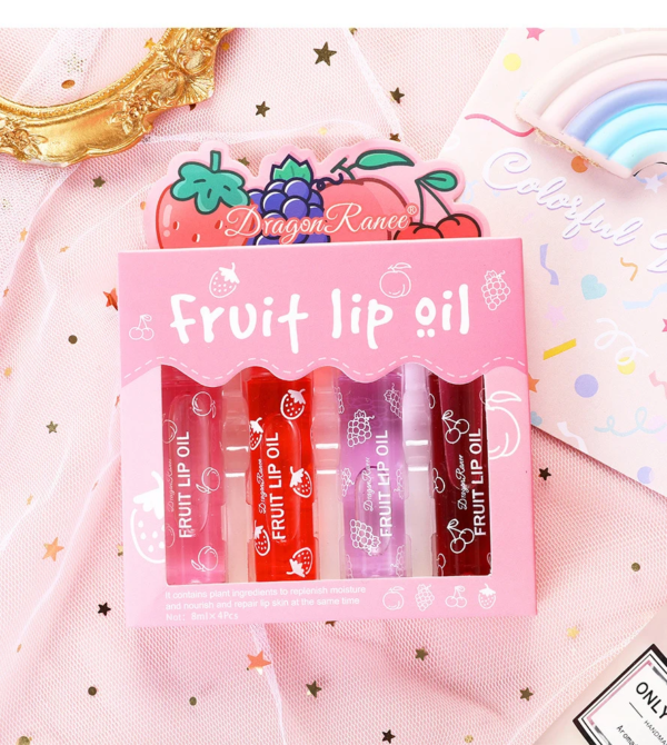 DragonRanee Fruit Lip Oil Set (4 pcs)