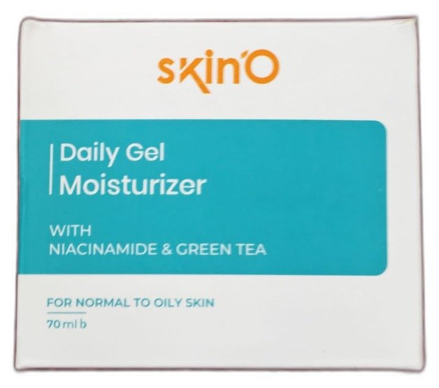 SKiNO Daily Gel Moisturizer — Niacinamide & Green Tea, for Normal to Oily Skin (70 ml)