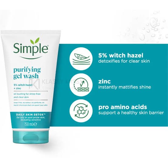 Simple Purifying Gel Wash (Witch Hazel + Zinc)